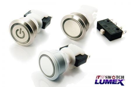 19mm 10Amp Pushbutton Switches - 10Amp Pushbutton Switches Sealed Series H48M